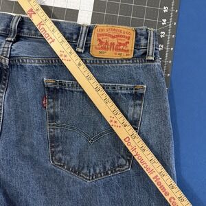 Levi's 505 Regular Fit Jeans Mens 42x30 Blue Stonewash 100% Cotton